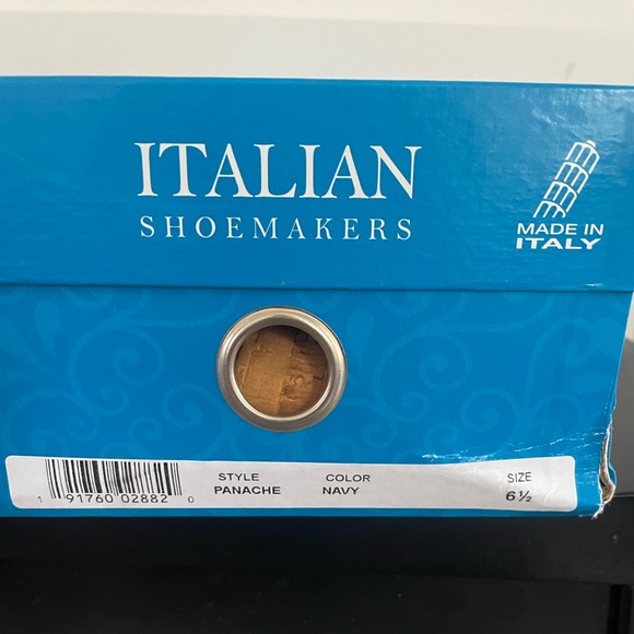 Navy wedges size 6.5. In original box - Picture 2 of 7